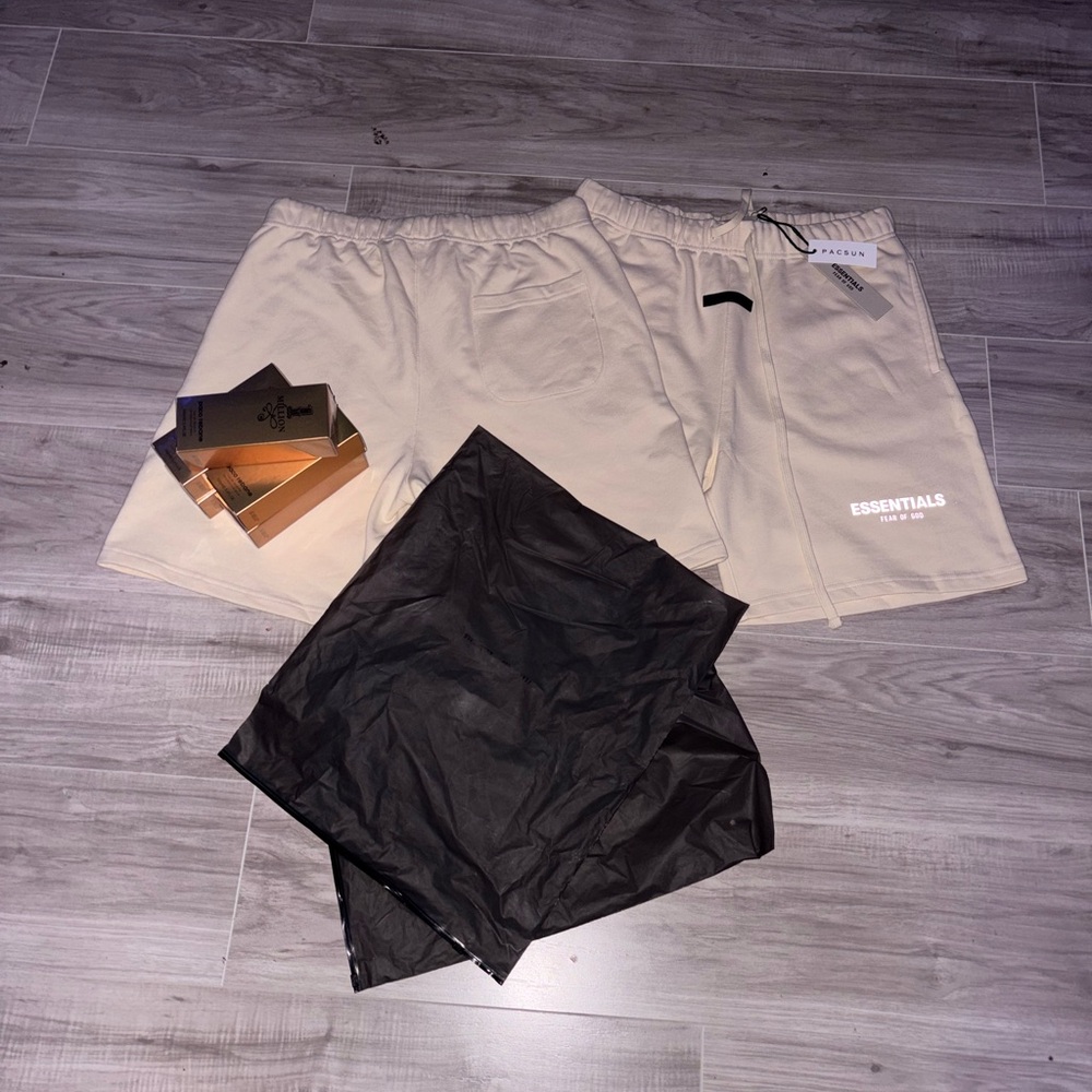 Essentials Men's Beige Shorts